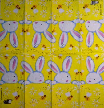 114 Rabbits:  unnatürlich - 4-ply (pink) - ppd - Robin Moro - Handkerchief